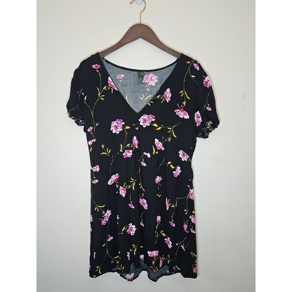 Women's Wild Fable‎ Black  Floral Print  Summer Dress Size XXL